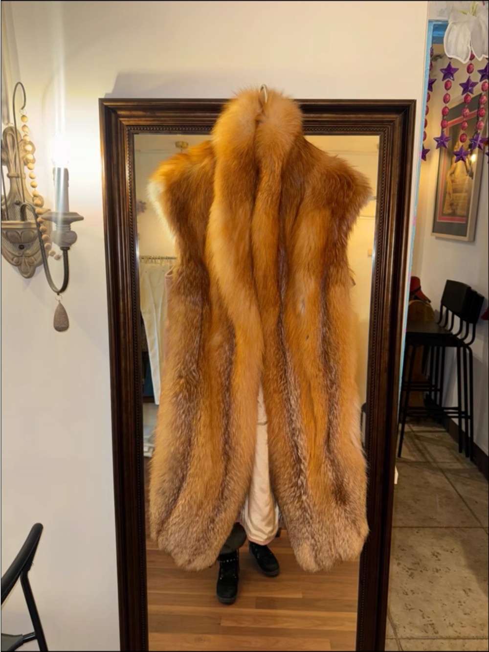 Robert Cavalli Red Fox Fur Vest - Rich Amber Tone - Picture 3 of 9